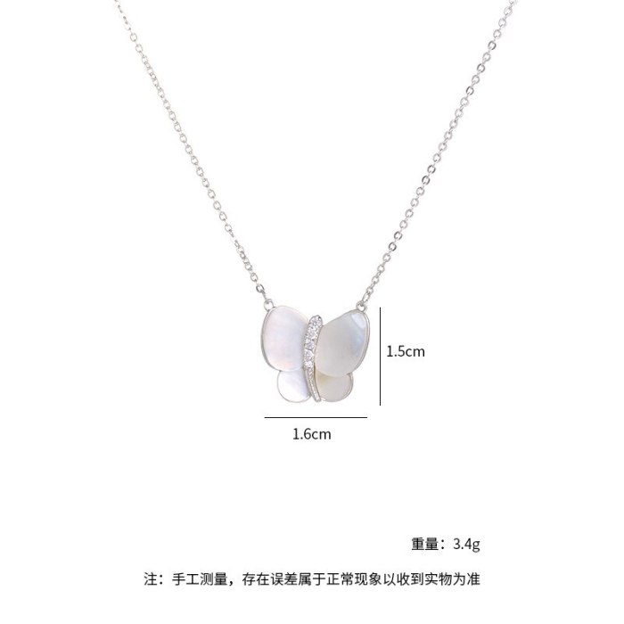 Wholesale Shell Butterfly Necklace For Women Chorker Chain Jewelry Dropshipping Jewellery Gift