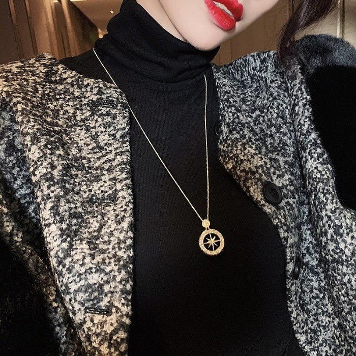 Wholesale Sweater Chain Necklace Women's New Accessories Long Necklace Dropshipping Jewellery Gift