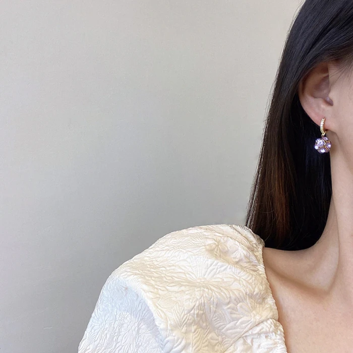 Wholesale Sterling Silver Post Ball Ear Clip Women Stud Earrings Jewelry Women Gift