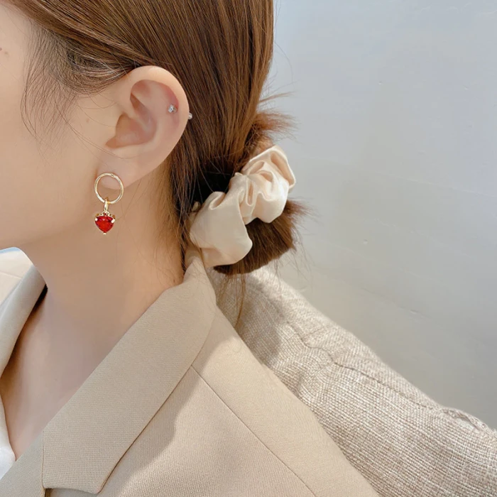 Wholesale Sterling Silver Post Fashion Crystal Zircon Women Stud Earrings Jewelry Women Gift