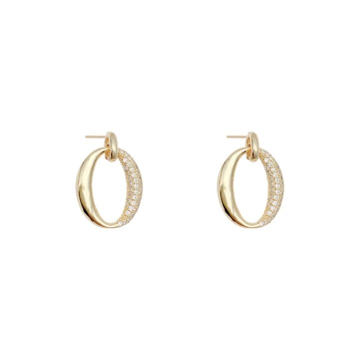 Wholesale Circle Stud Sterling Silver Post Earrings Jewelry Women Gift