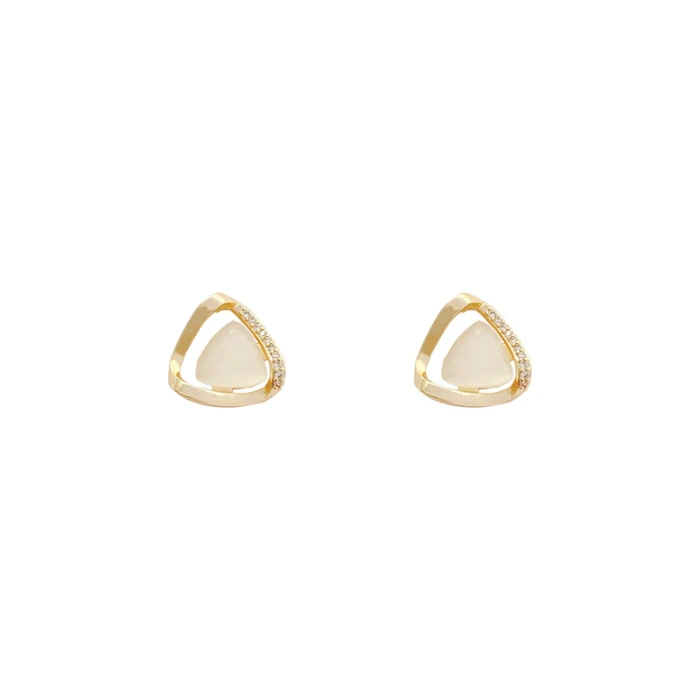 Wholesale Sterling Silver Post Fashion Opal Women Stud Earrings Jewelry Women Gift