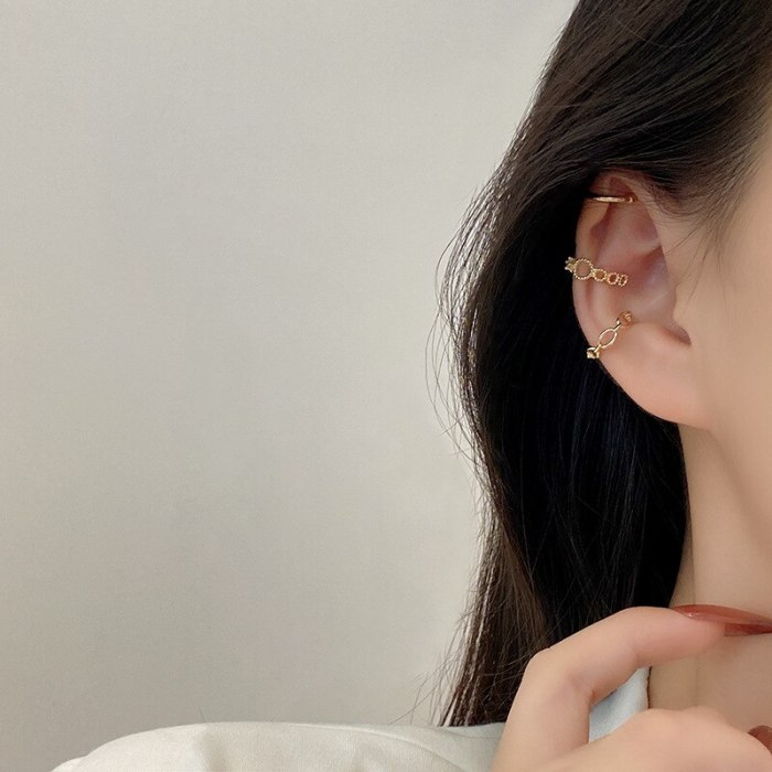 Wholesale Fashion Ear Clip Stud Earrings For Women Jewelry Women Gift
