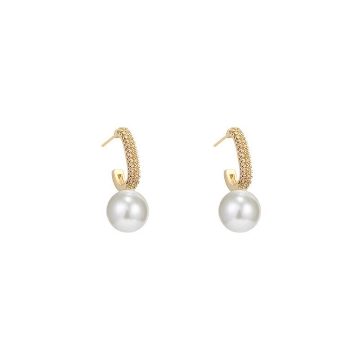 Wholesale 925 Silver Post Pearl Women Stud Earrings Jewelry Women Gift