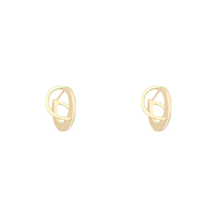 Wholesale Sterling Silver Post Fashion Oval Women Stud Earrings Jewelry Women Gift