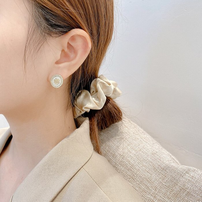 Wholesale Fashion Fritillary Camellia Earrings S925 Silver Stud Earrings Jewelry Women Gift