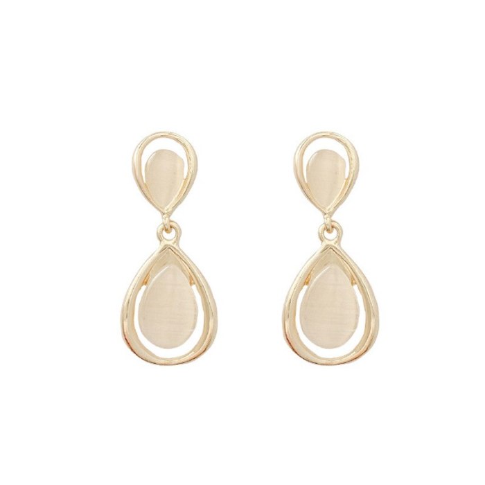 Wholesale Sterling Silver Post Pearl Earrings Opal Stone Stud Earrings Jewelry Women Gift