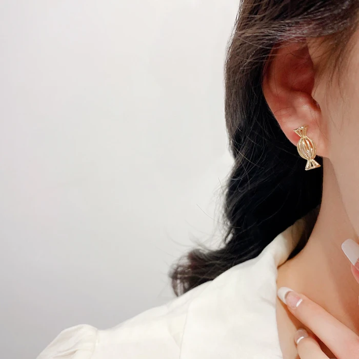 Wholesale Sterling Silver Post Fashion Candy Zircon Earrings Stud Earrings Jewelry Women Gift