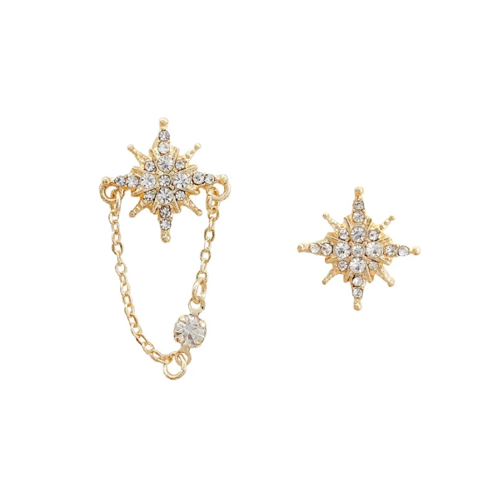 Wholesale Fashion Eight Awn Star Earrings For Women S925 Silver Stud Earrings Jewelry Women Gift