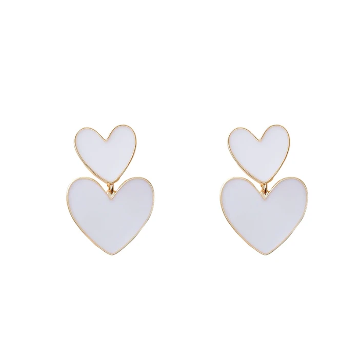 Wholesale 925 Silver Post Love Heart Women Stud Earrings Jewelry Women Gift
