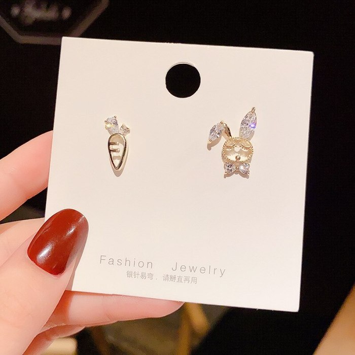 Wholesale 925 Silver Post Rabbit Stud Earrings For Women Jewelry Women Gift