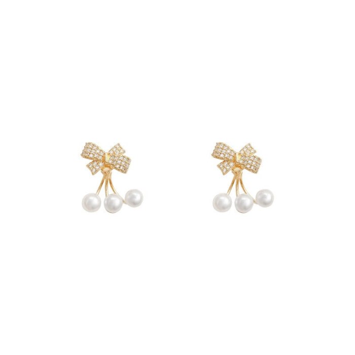 Wholesale 925 Silver Post Pearl Women Flower Stud Earrings Jewelry Women Gift