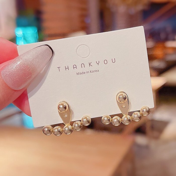 Wholesale Sterling Silver Post Earrings For Women Bean-Shaped Stud Earrings Jewelry Women Gift
