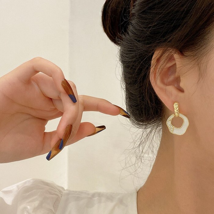 Wholesale Sterling Silver Post New Women Fritillary Stud Earrings Jewelry Women Gift
