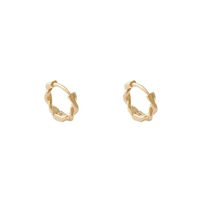 Wholesale 925 Silver Post New Circle Ear Clip Women Stud Earrings Jewelry Women Gift