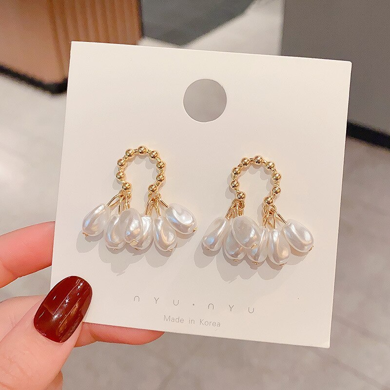 Wholesale New Water Drop Pearl Earrings For Women Jewelry Women Gift