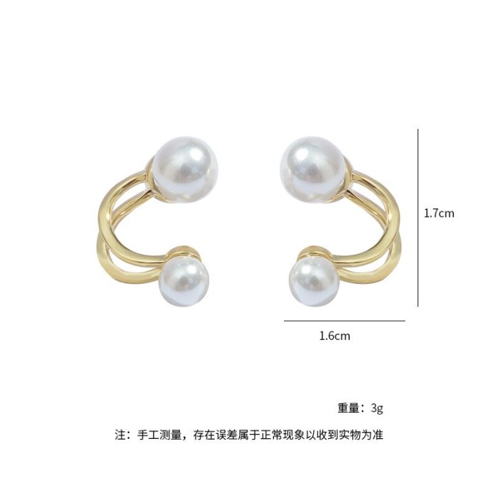 Wholesale S925 Silver Pearl Stud Fashion Earrings Dropshipping Jewelry