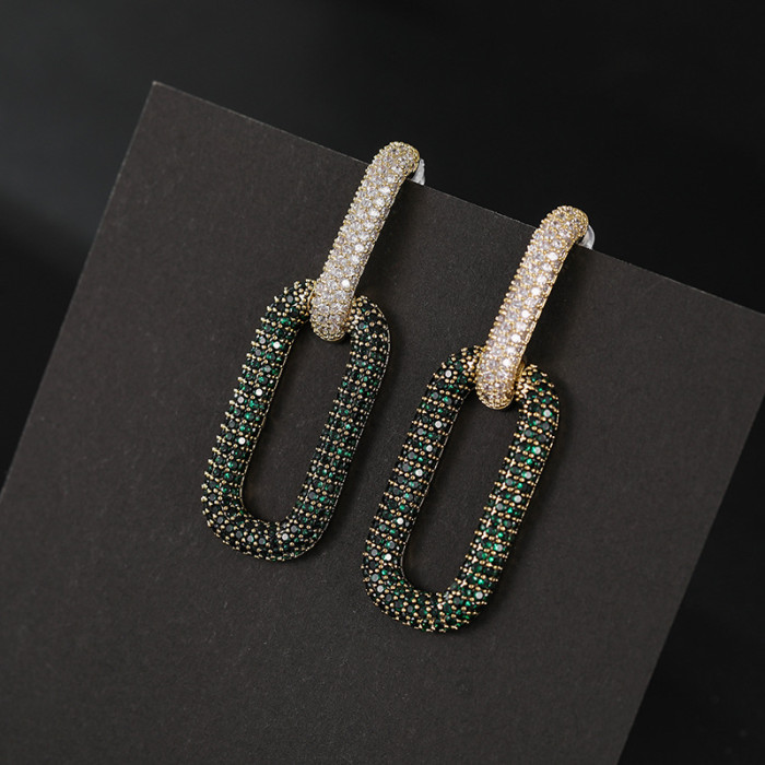 Wholesale Zircon Earrings Sterling Silver Needle Earrings Stud Women Jewelry Gift