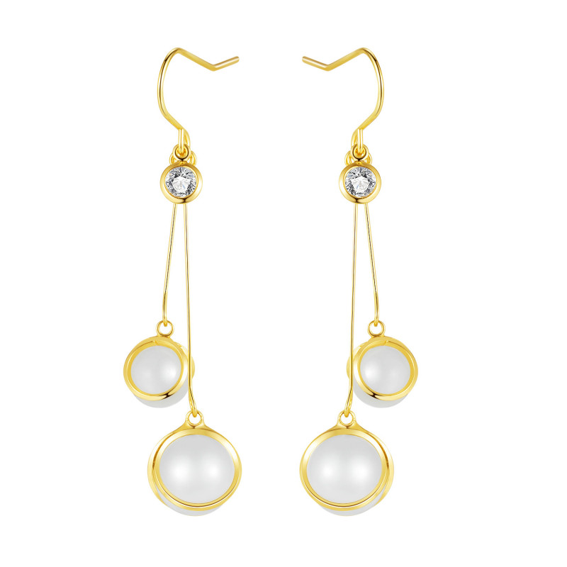 Wholesale Ornament Ball Bead Drop Earrings Women Fashion