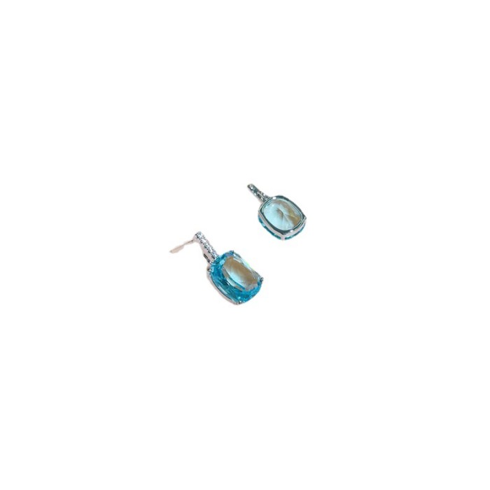 Wholesale New Crystal Eardrops Geometric Earrings Sterling Silver Needle
