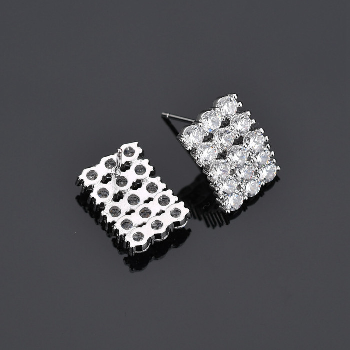 S925 Sterling Silver Needle Women Earrings Christmas Gift Women's Jewelry Stud Earring Fashion Accessories