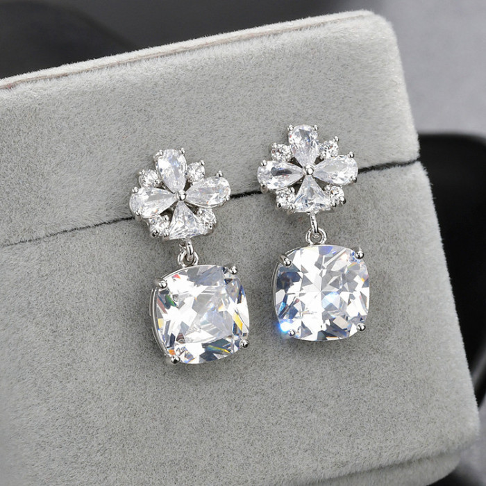 Wholesale Navy Blue Earrings Women 'S Earrings Sterling Silver Needle Earrings Women Gift wxe1445