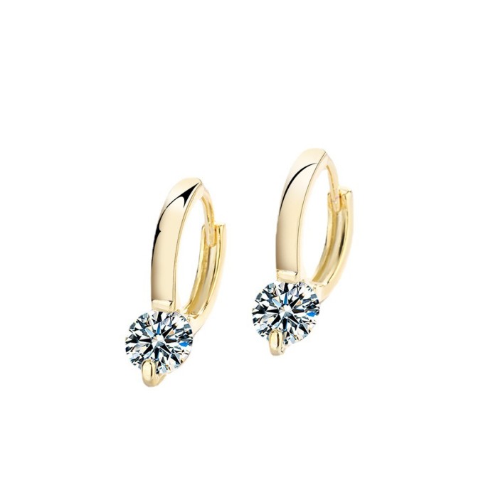 Wholesale Rhinestone Fashion Female Clip On Earring Eardrops Women Gift  653