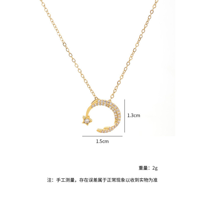 Fashion Moon Necklace for Women 2021 Luxury Necklace Jewelry Gift