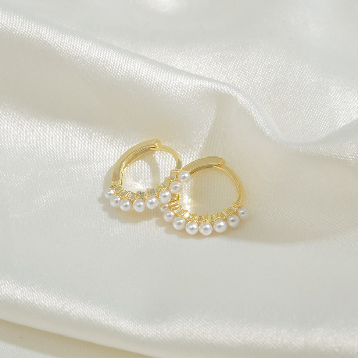 Wholesale Fashion Pearl Earrings Autumn Winter Ear Clip Stud Earrings For Women Jewelry Jewelry Gift