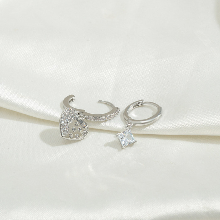 Wholesale Zircon Pearl Stars Heart One Card Three Pairs Set Earrings Women Earrings Eardrops For Women Jewelry Gift