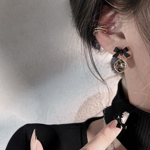 Wholesale Bow Women Earring Sterling Silver Needle Earrings Ear Studs Jewelry Gift