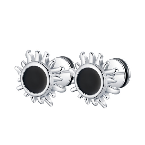 Wholesale Ornament Sun Stainless Steel Earrings Titanium Steel New Studs Fashion Jewelry Gift