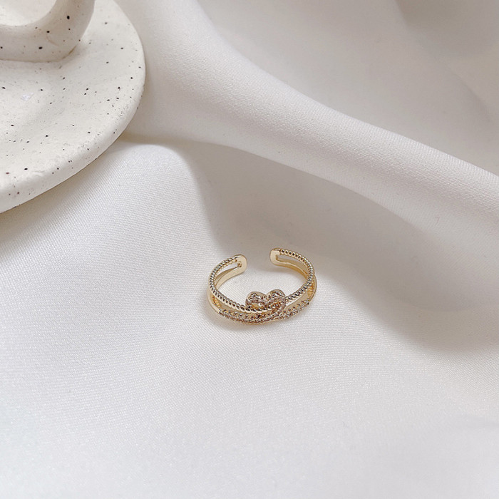 Wholesale Heart Cross Zircon Ring For Women Ring Bracelet Dropshipping Jewelry Gift