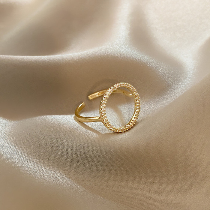 Wholesale Geometric Circle Ring Female Women Girl Index Finger Ring Jewelry Gift