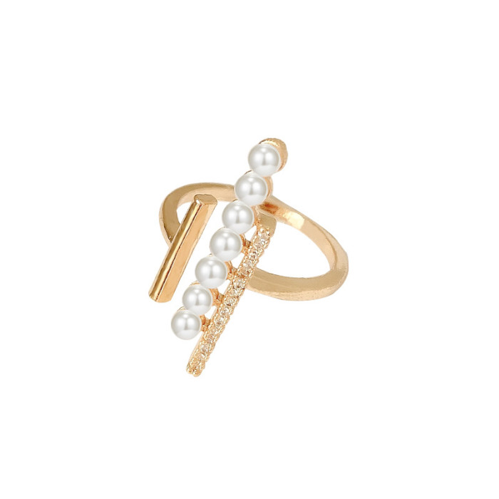 Pearl Open Adjusting Adjustable Ring Female Fashion Knuckle Forefinger Ring
