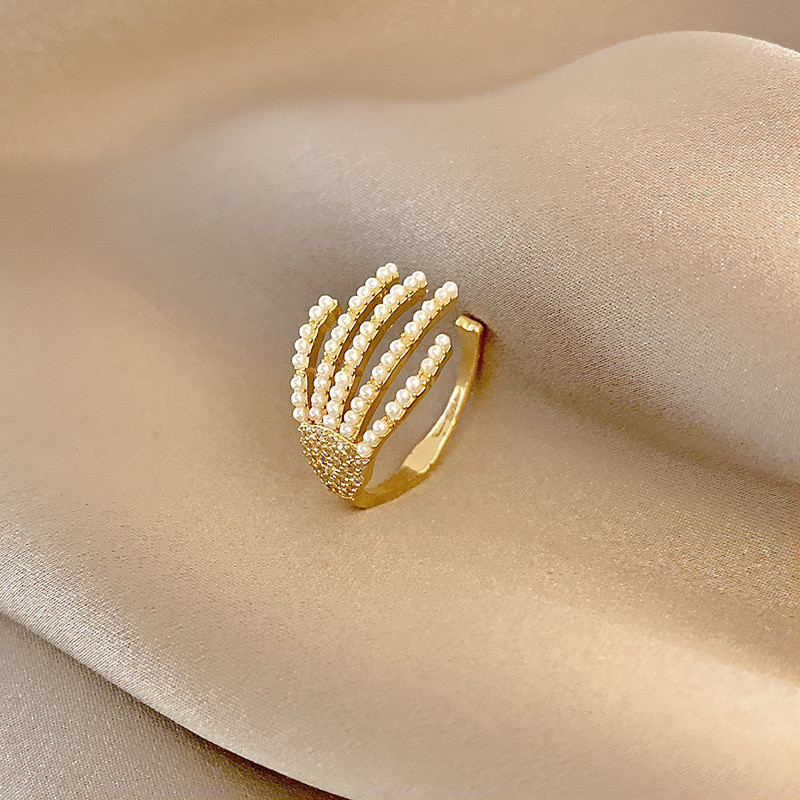 Paw Pearl Ring for Women Index Finger Ring Wholesale