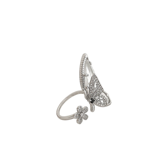Fashion Butterfly Ring Female Open Adjust Ring Wholesale