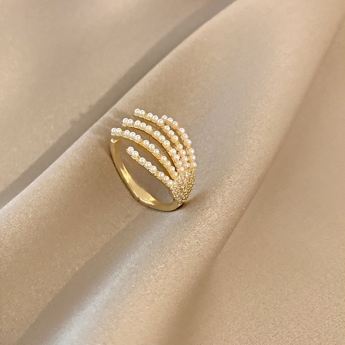 Paw Pearl Ring for Women Index Finger Ring Wholesale