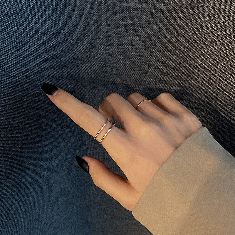 Two-Piece Ring Female Open Adjusting Simple Bracelet Index Finger Fashion Ring