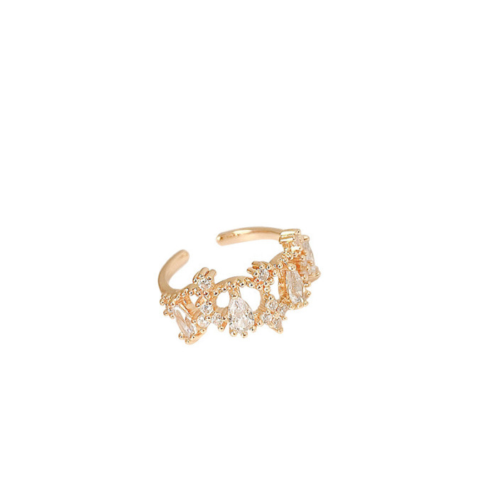Zircon Crown Ring Cuff Bracelet Ring Wholesale