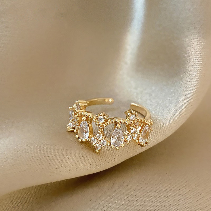 Zircon Crown Ring Cuff Bracelet Ring Wholesale