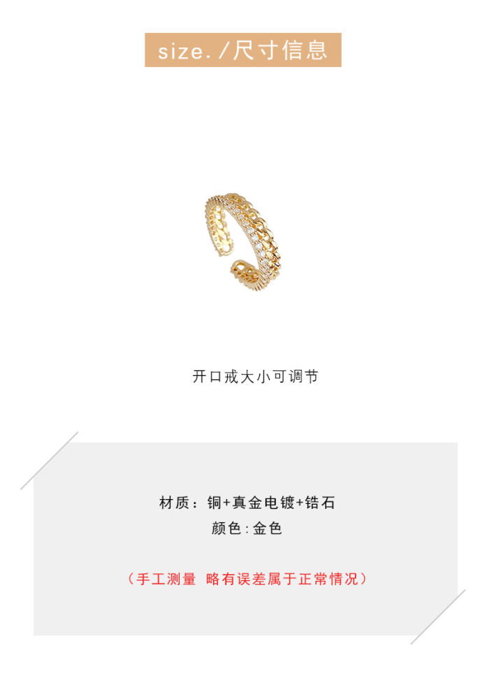 Wholesale Open Adjust Ring for Women Fashion Ring Hand Jewelry Wholesale Jewelry Gift