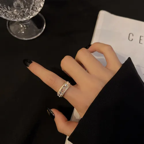 Wholesale Zircon Ring Adjust Forefinger Ring Hand Jewelry Jewelry Women Gift