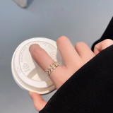 Wholesale Leaf Ring Adjust Fashionable Index Finger Ring Open Ring Jewelry Women Gift