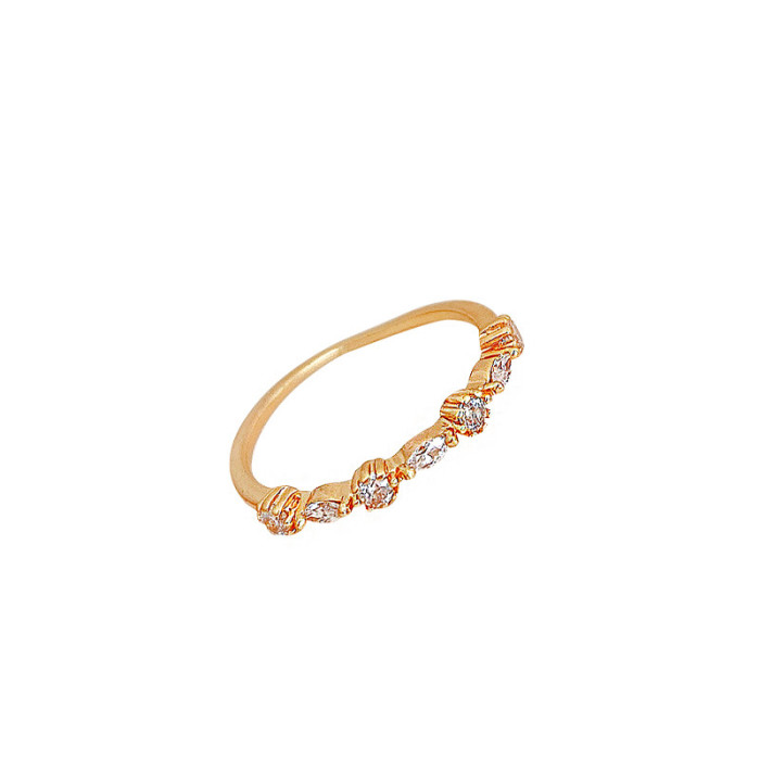 Wholesale Zircon Simple Bracelet Ring Adjust Stylish Index Finger Ring Ornament Jewelry Women Gift
