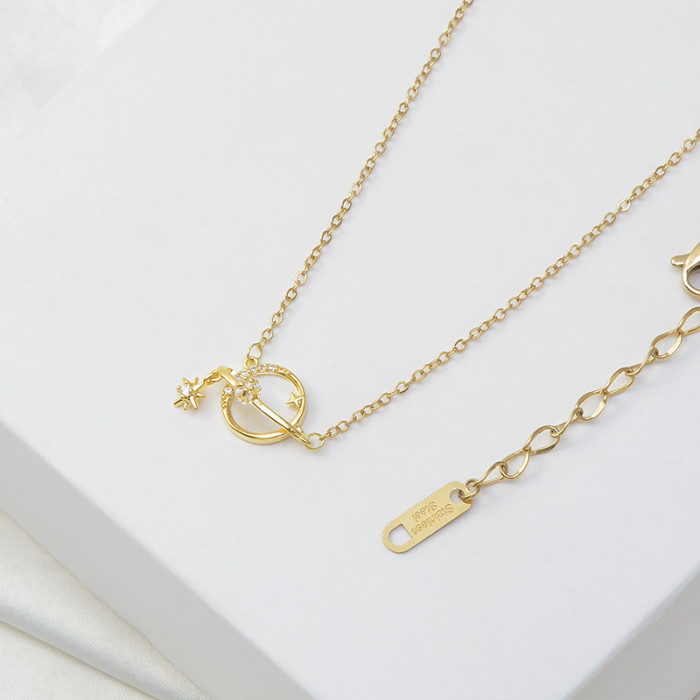 Trendy Temperament Clavicle Chain Women's Shell Necklace Simple Personalized Necklace Jewelry