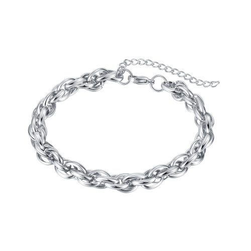 Stainless Steel  Beans Marina Link Chain Bracelet for Men Women Hip Pop Homme Jewelry Gifts Fashion Trendy