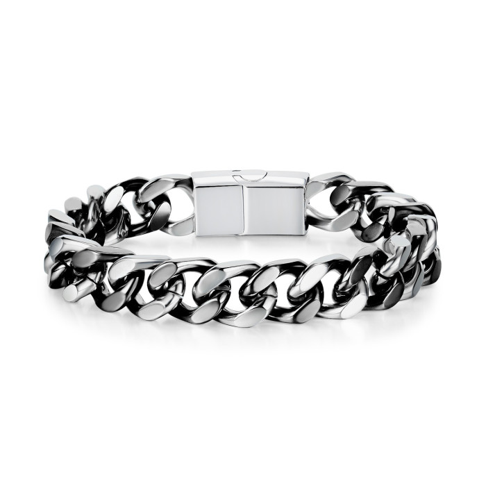 High Quality Stainless Steel Braided Bracelet Bangle Men Hip Hop Party Rock Jewelry 1192