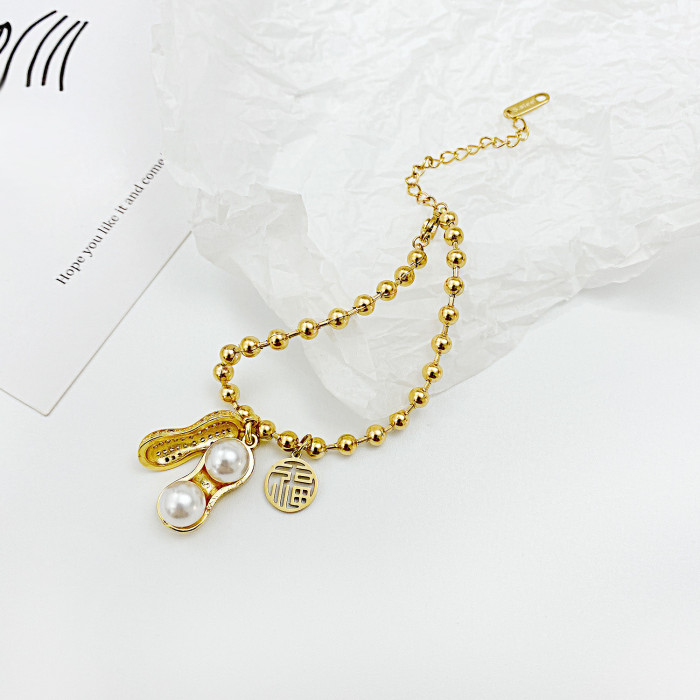Stainless Steel Gold Chain Bracelet Fashion Jewelry For Women and Men Wedding Birthday Party Gift