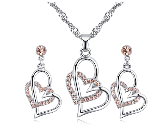 heart jewelry set 26998